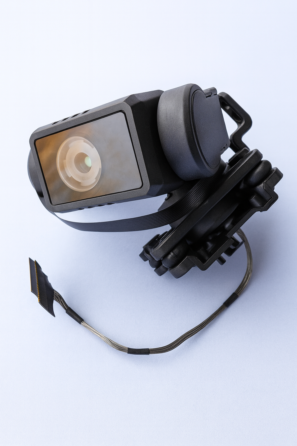 LIMITLESS 5 Drone Gimbal Camera Assembly angled view showing 3-axis motors and lens detail