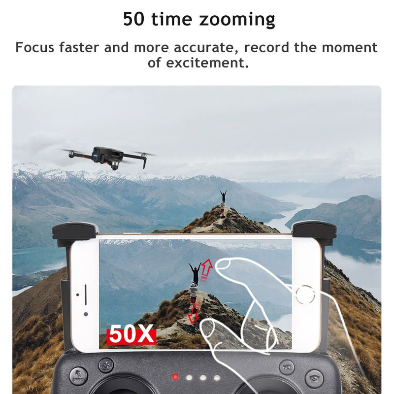Drone X Pro LIMITLESS 2 GPS 4K UHD 5G WiFi Dual Camera FPV Live Video Follow Me 25min Battery RTH