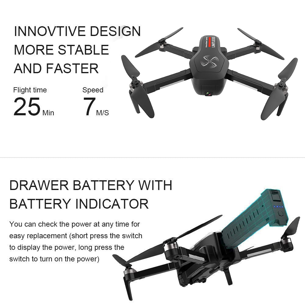 Spare BATTERY for LIMITLESS 3 GPS 4K Drone 7.6V 3400mAh (Newest Model) - Drone-Clone Xperts