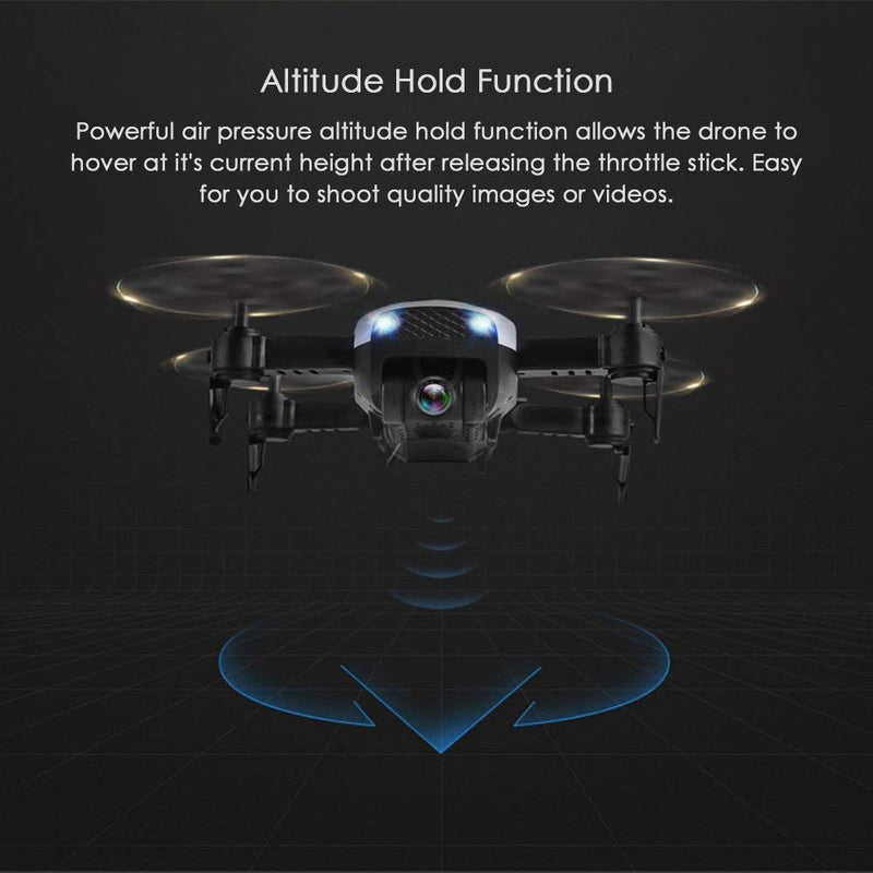 QuadAIR 4K Drone Pro UHD Dual Camera WIFI FPV 20min Flight Follow Me Gesture Control (2 Batteries)