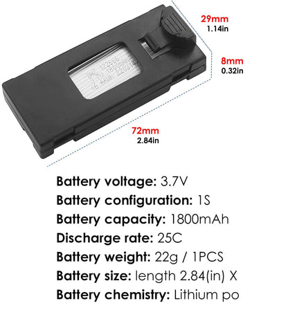 Black Falcon 4K Extreme Drone Spare Battery