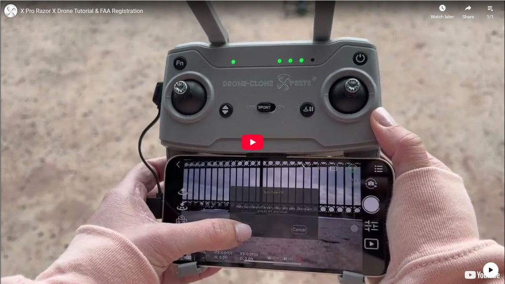 Drone Razoir Razor X Drone Instructions – Drone-Clone Xperts, Inc