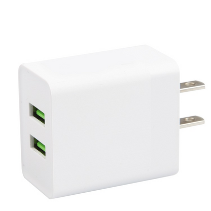 5v 2.4a 12W Dual Port USB Wall Charger Block - Drone-Clone Xperts