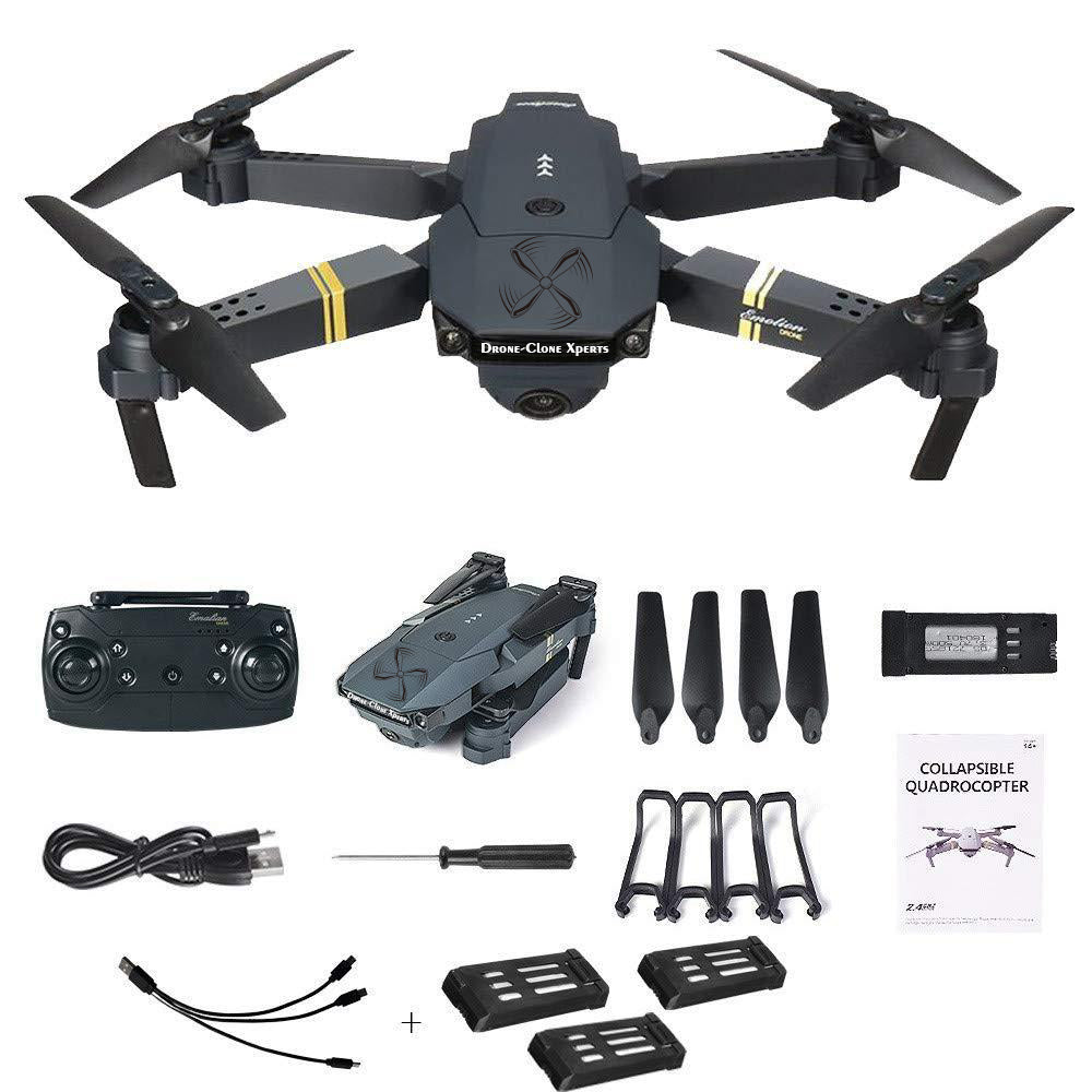 Quadair Drone Extreme Upgrade w Extra Batteries HD Camera Live Video WiFi FPV Voice Command
