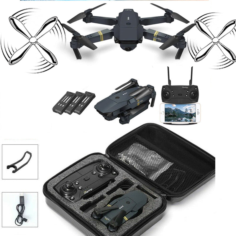 Black Bird 4K Drone Extreme Upgrade w/ Extra Batteries HD Camera Live Video WiFi FPV Voice Command