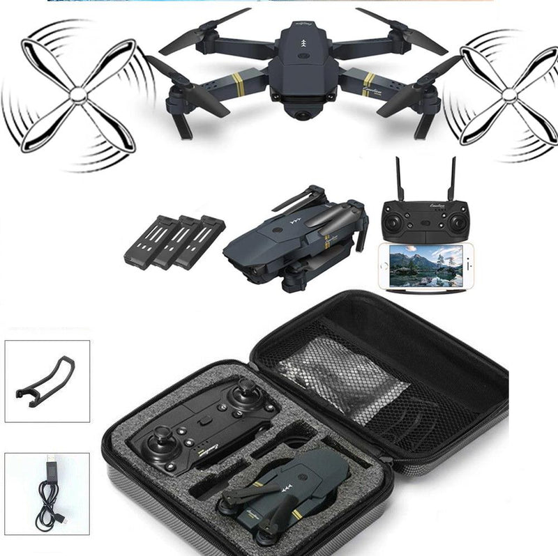 QuadAir Drone Extreme Upgrade with Extra Batteries HD Camera Live Video WiFi FPV Voice Command