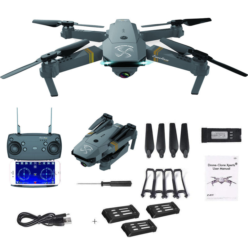Tactical X Drone Extreme Upgrade w/ Extra Batteries HD Camera Live Video WiFi FPV Voice Command