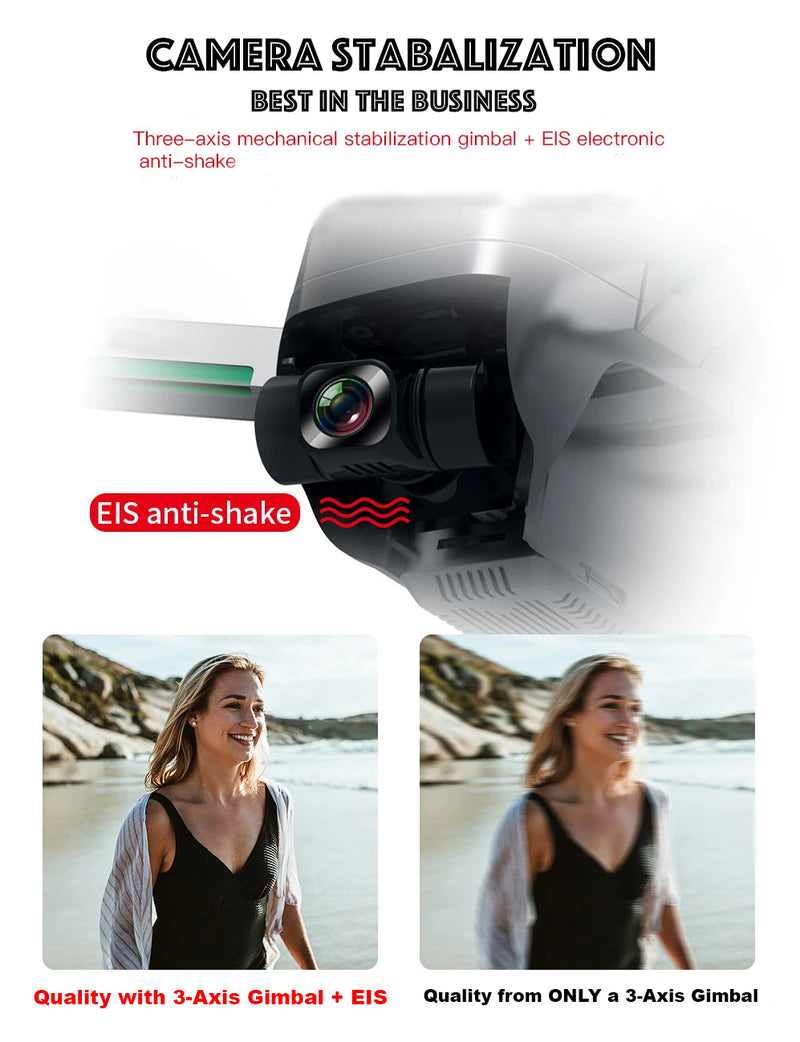 Drone with Stable Camera EIS Anti-shake camera