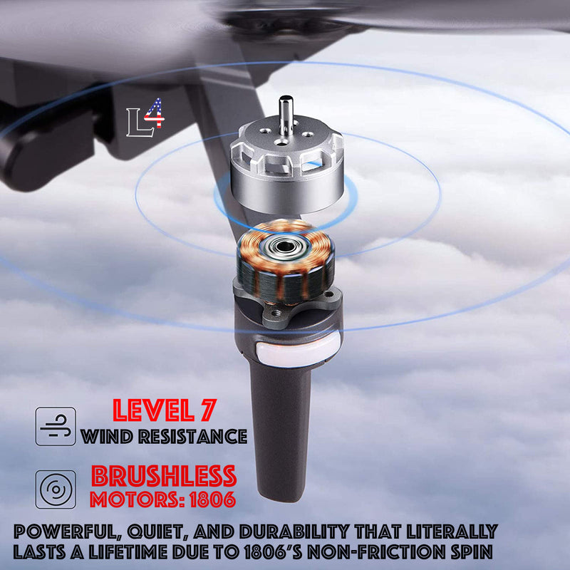 New 2023 Portable Beginner Drones 4K Brushless Motor 3 Axis Gimbal