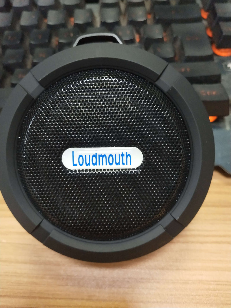 LOUDMOUTH - Waterproof Shower Bluetooth Speaker, Portable Wireless Outdoor Speaker with HD Sound