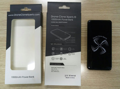 10,000mAh High Capacity Power Bank with Digital Display and Super Slim Design for Portable Charging - Drone-Clone Xperts