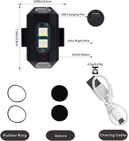 Drone Strobe Light, Super Bright Lightweight FAA Anti-Collision Light Night Flying LIMITLESS 4 Drone - Drone-Clone Xperts